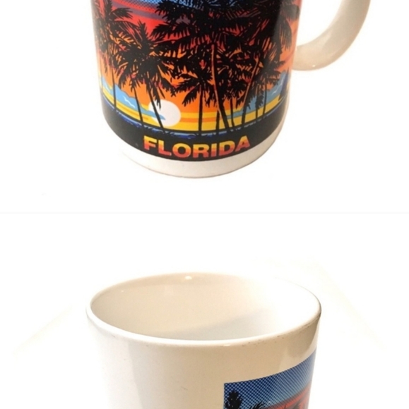 Vintage Florida Souvenir Coffee Mug with Sunset - Picture 4 of 8
